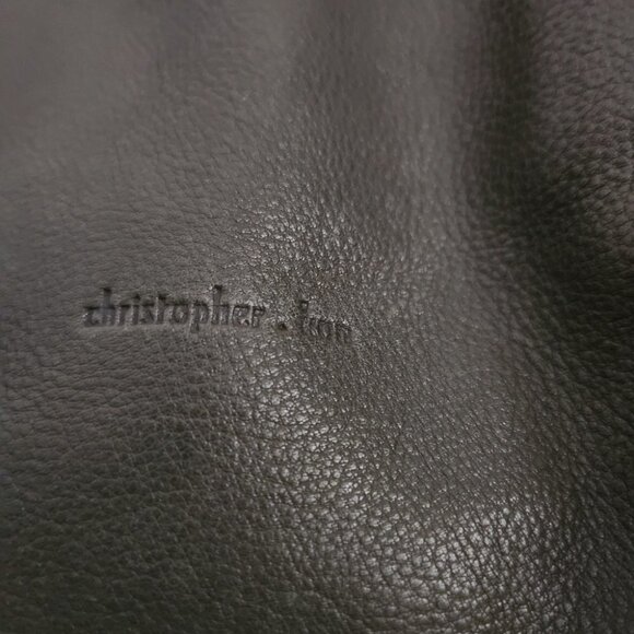 Stylish Olive Green Leather Tote Bag - Picture 8 of 8